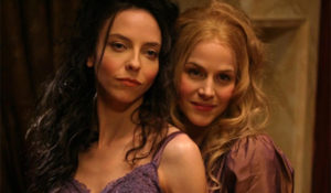Juliet Landau and Julie Benz in 'Buffy the Vampire Slayer'