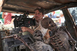 Director Zack Snyder on the set of Netflix's 'Army of the Dead'