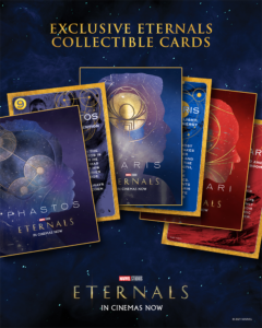 Exclusive 'Eternals' collectible cards available at Supanova 2021 - Brisbane.