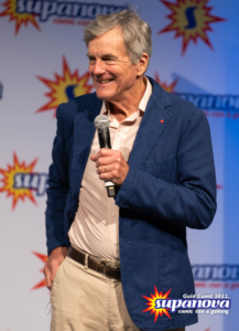 Nicholas Hammond on stage at Supanova 2022 - Gold Coast.