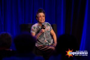 Rena Owen on stage at Supanova 2025 - Gold Coast.