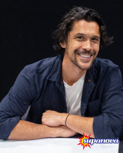 Bob Morley smiling in a portrait shot at Supanova in Adelaide.